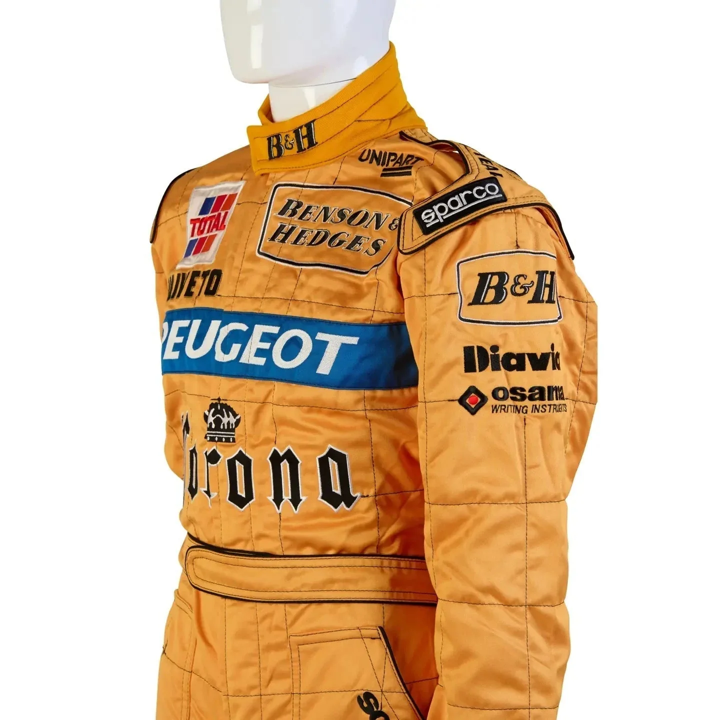 1996 Jordan Peugeot Benson & Hedges Sparco Formula 1 Nigel Mansell Race Suit - Image 5