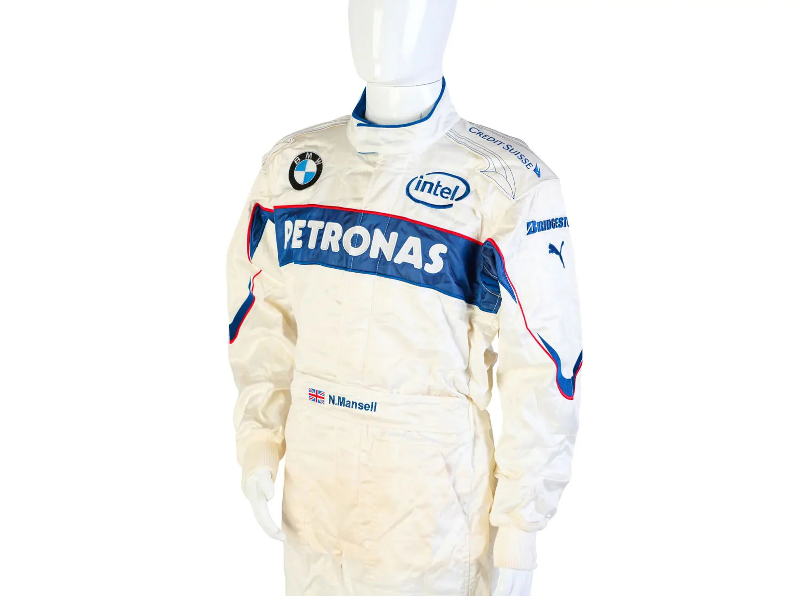 2007 BMW Sauber Formula 1 Puma NIGEL MANSELL’S Race Suit - Image 5