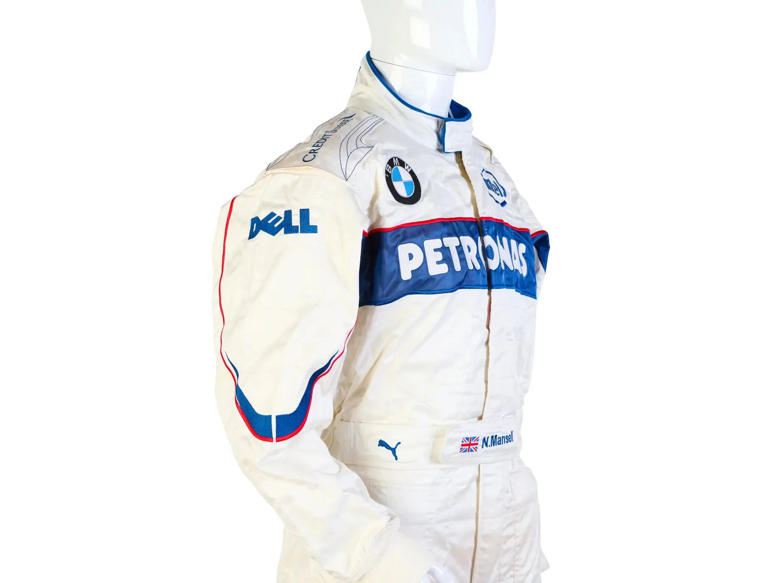 2007 BMW Sauber Formula 1 Puma NIGEL MANSELL’S Race Suit - Image 6