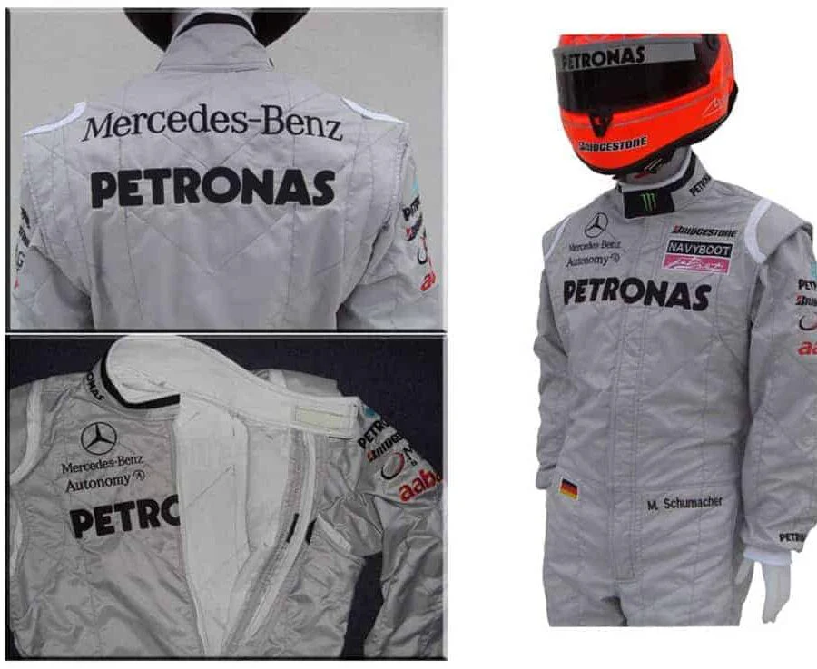 2010 Michael Schumacher Mercedes Benz F1 Embroiderd Race Suit - Image 3