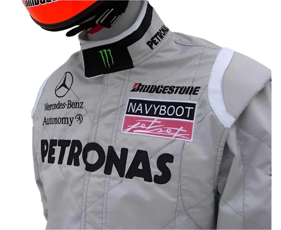 2010 Michael Schumacher Mercedes Benz F1 Embroiderd Race Suit - Image 4