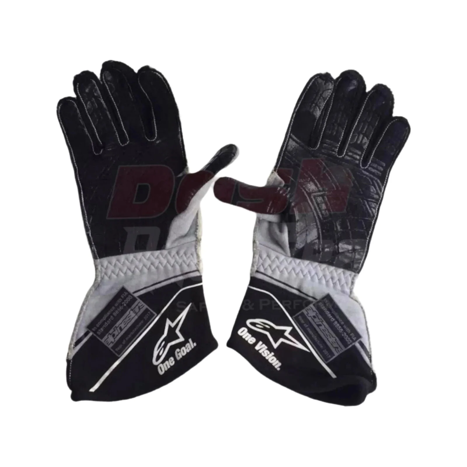 2017 Kevin Magnussen Haas F1 Team Gloves - Image 2