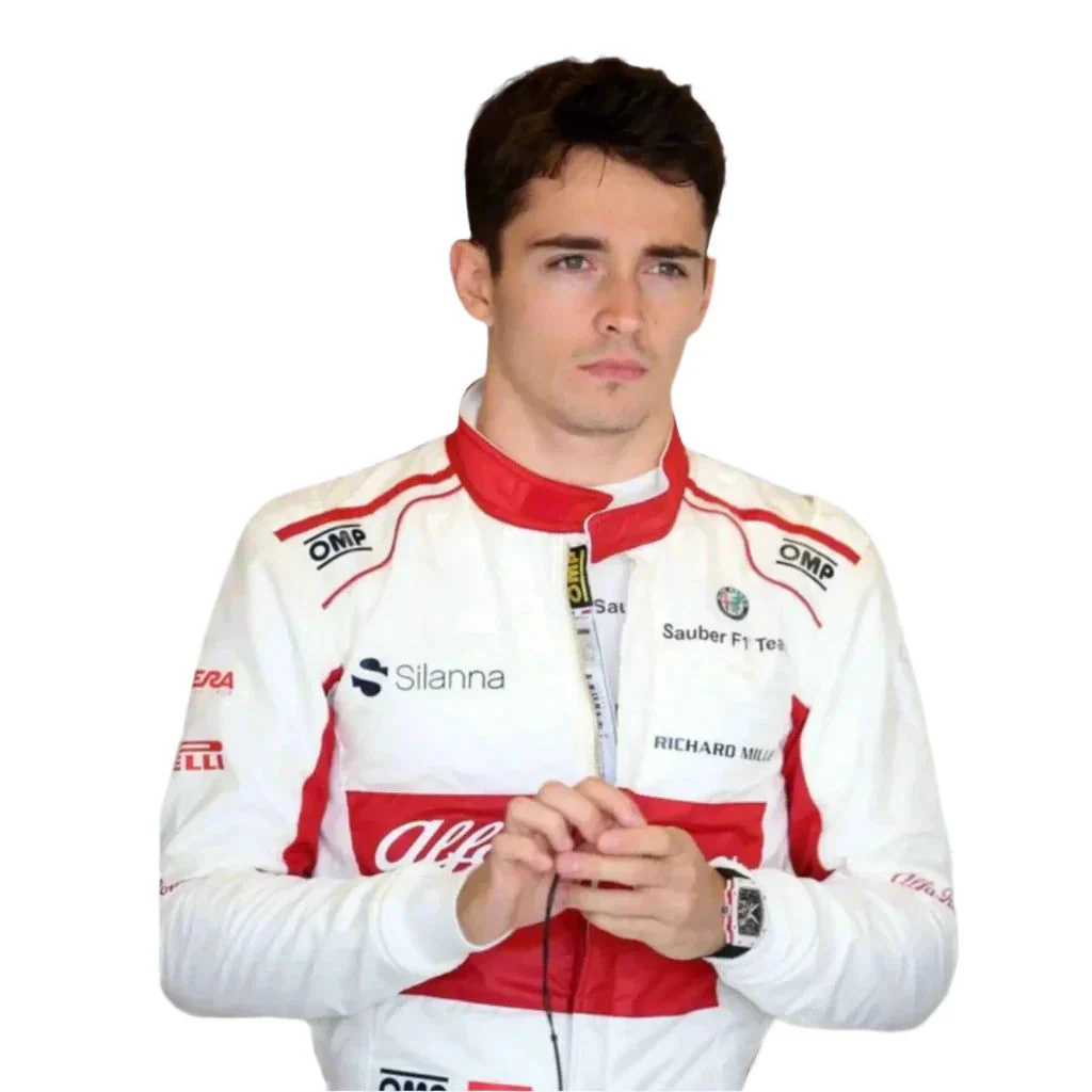 2018 Charles Leclerc Alfa Romeo Sauber F1 Suit - Image 3