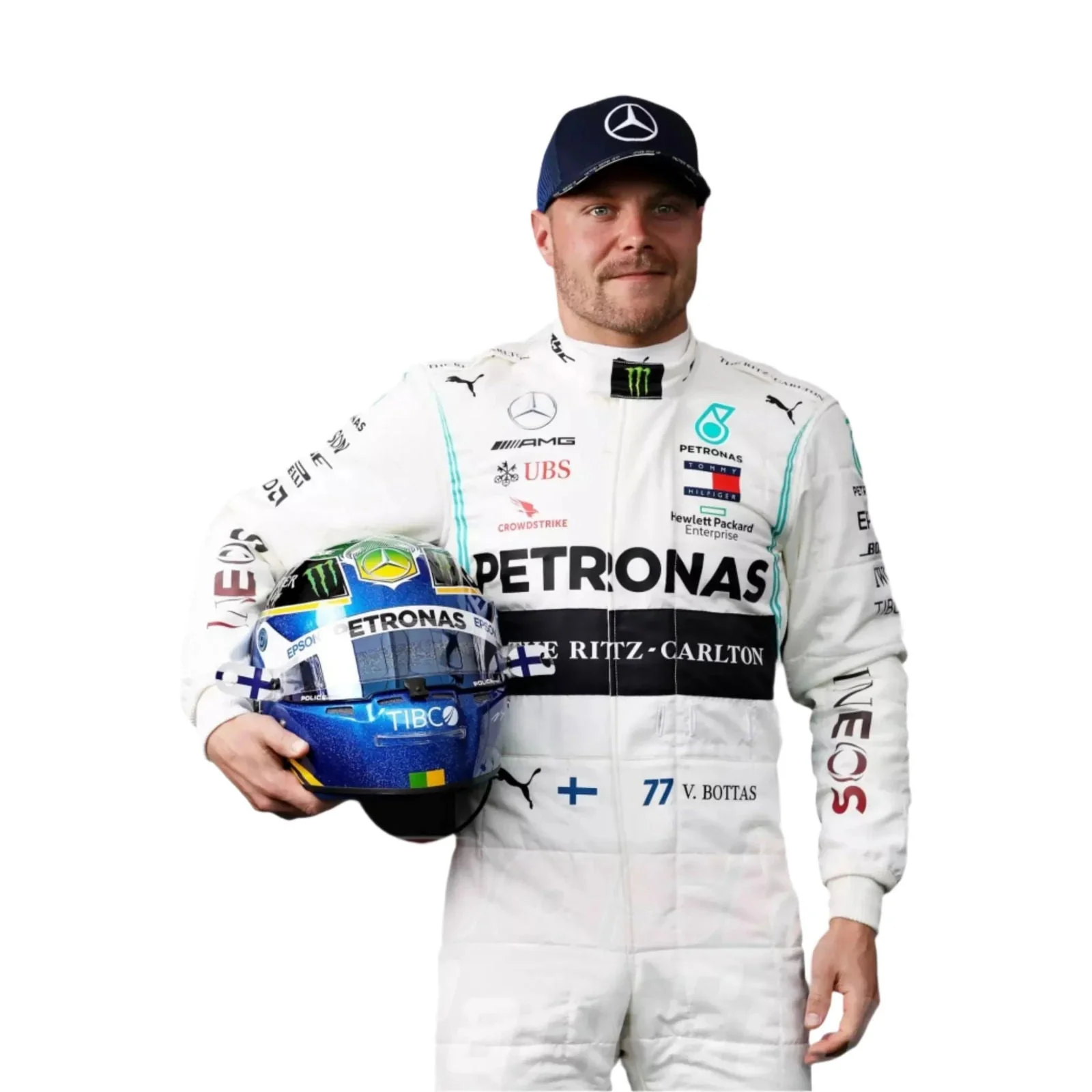 2020 Valtteri Bottas Mercedes AMG F1 Race Suit - Image 2