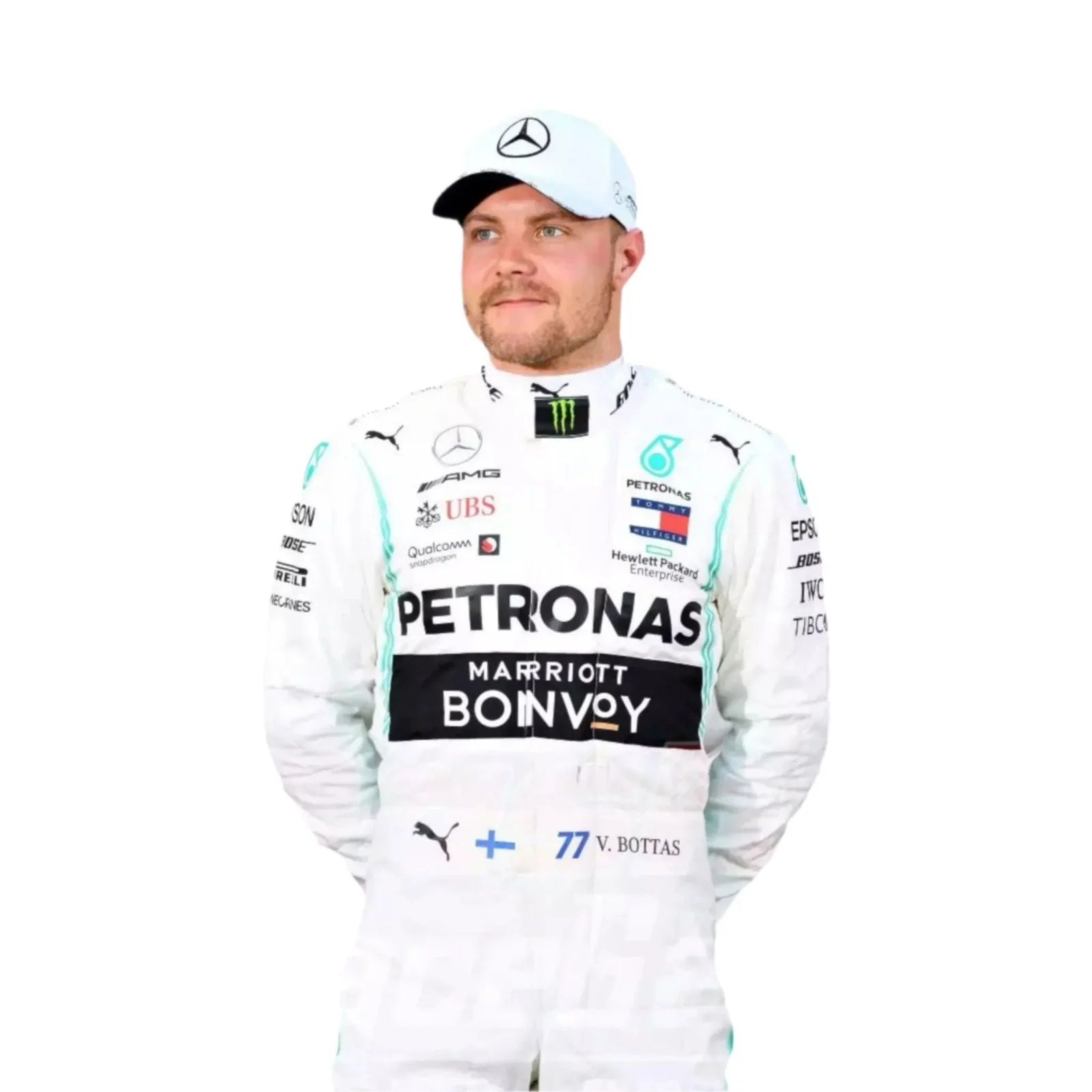 2020 Valtteri Bottas Mercedes AMG F1 Race Suit - Image 3