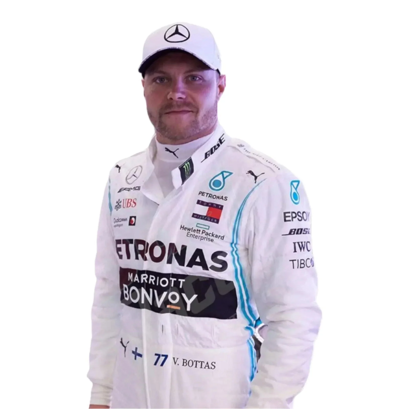 2020 Valtteri Bottas Mercedes AMG F1 Race Suit - Image 4