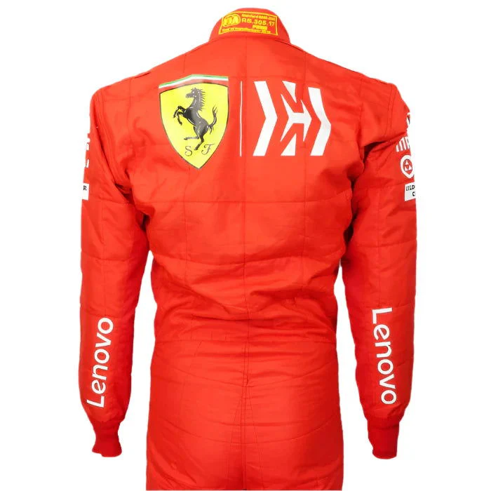 2019 Charles Leclerc Ferrari Mission Winnow F1 Embroidered Racing Suit - Image 3