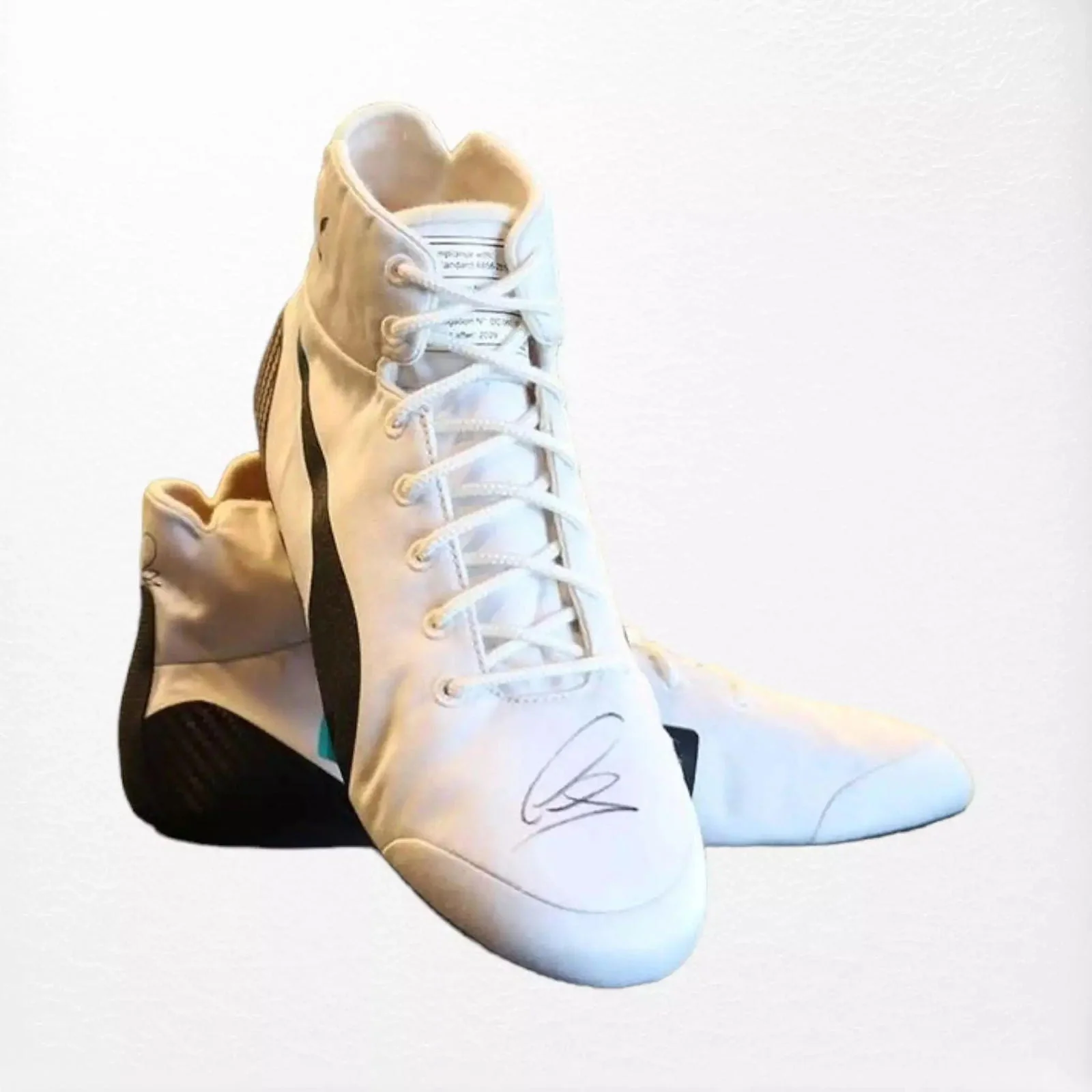 2019 Lewis Hamilton Mercedes benz AMG Puma F1 Boots - Image 4