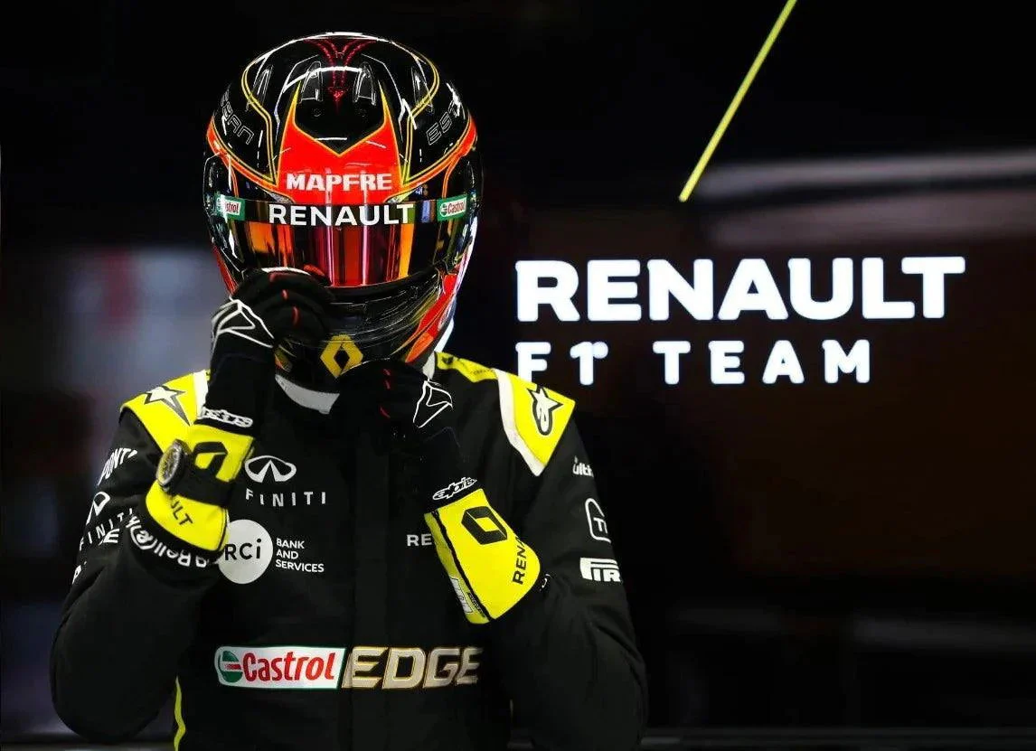 2020 RENAULT ESTEBAN OCON F1 RACE GLOVES - Image 3