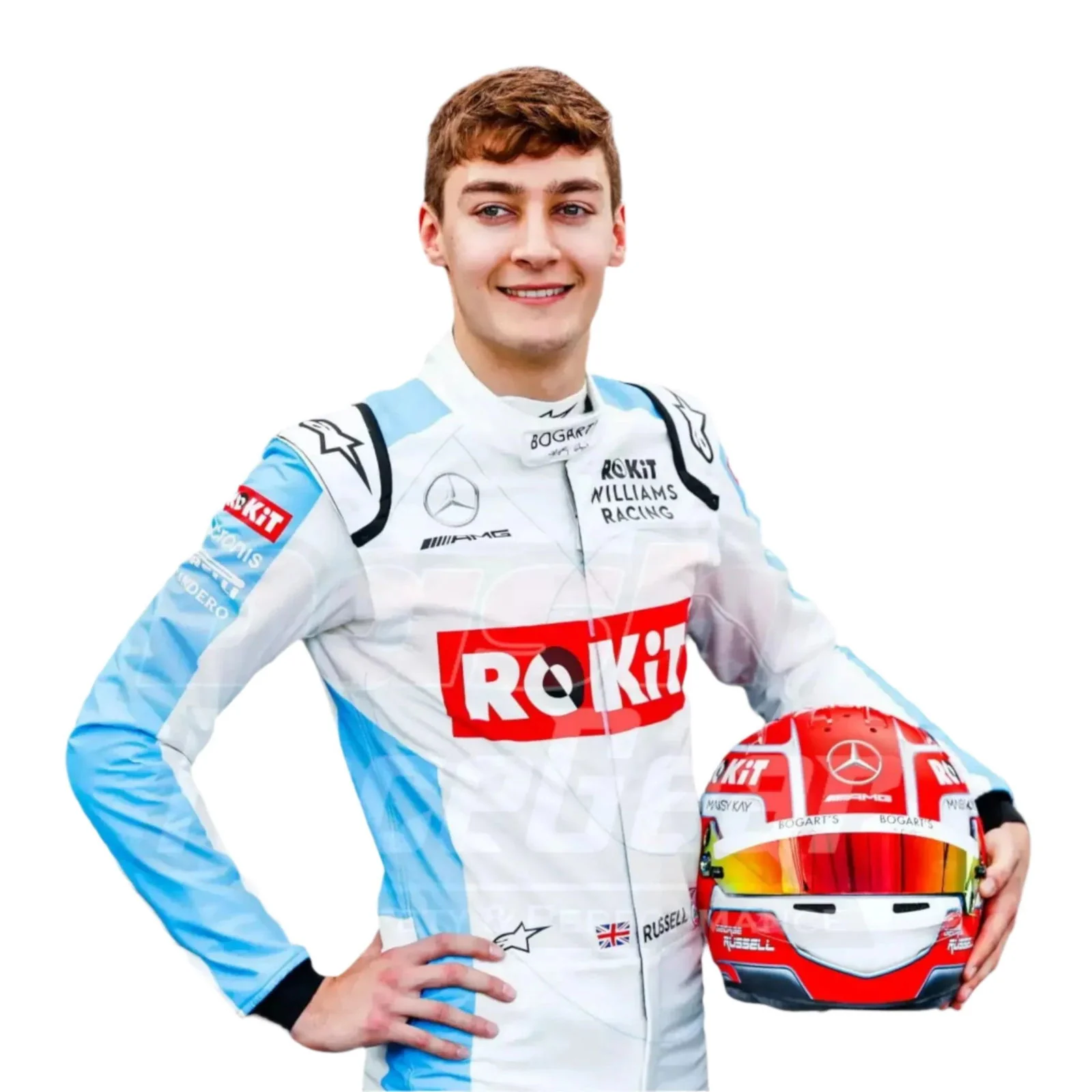 2020 George Russell Williams Racing F1 Race Suit - Image 3