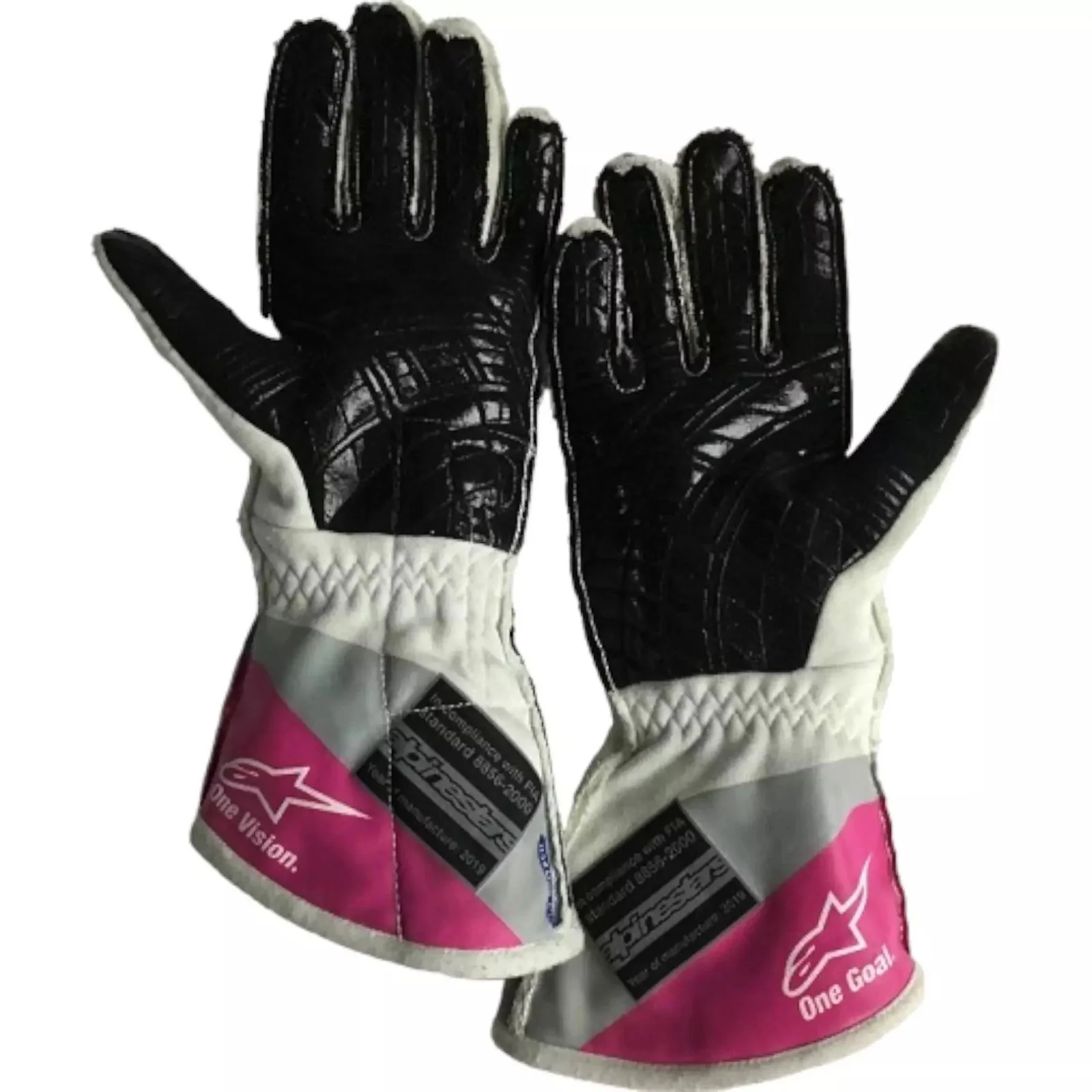 2020 Lance Stroll Racing Gloves F1 Racing Gloves - Image 2