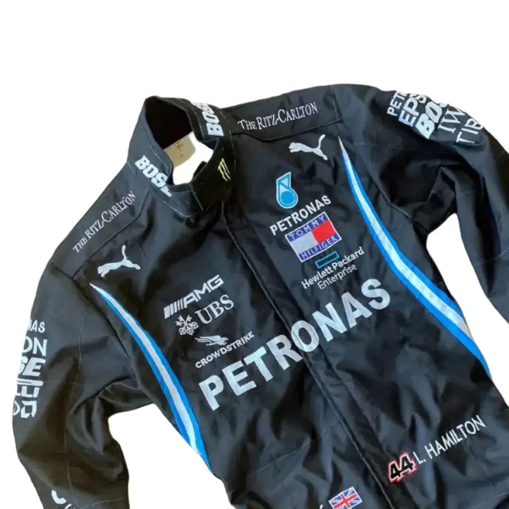 2020 Lewis Hamilton Mercedes AMG F1 Embroidery Race Suit - Image 4