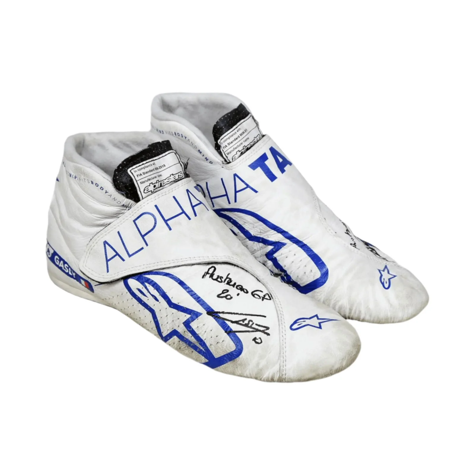 2020 Pierre Gasly Race Austrian Grand Prix's Scuderia AlphaTauri F1 Boots - Image 3