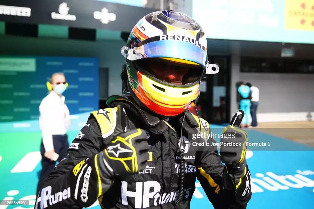 2020 Renault junior Oscar Piastri F3 Gloves - Image 3