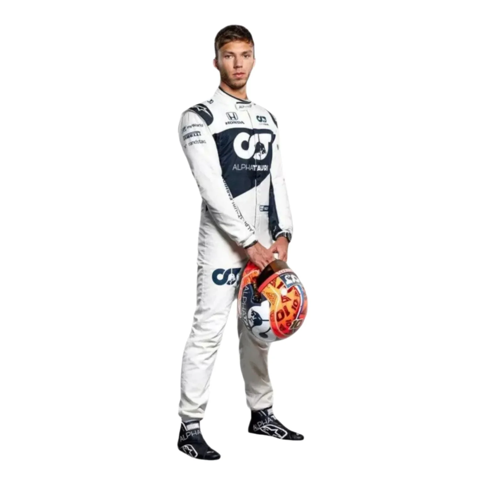 2021 AlphaTauri Pierre Gasly F1 Race Suit - Image 3