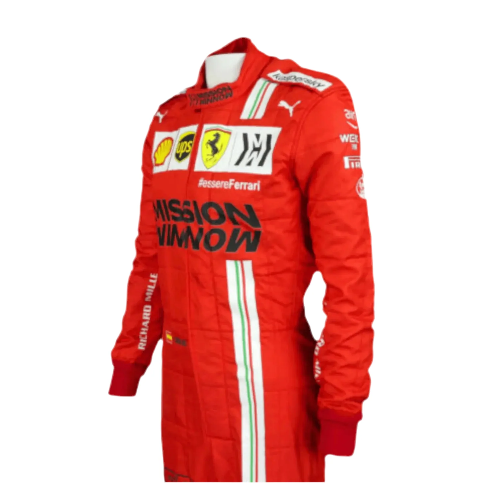 2021 Carlos Sainz Race Scuderia Ferrari F1 Suit - Image 2