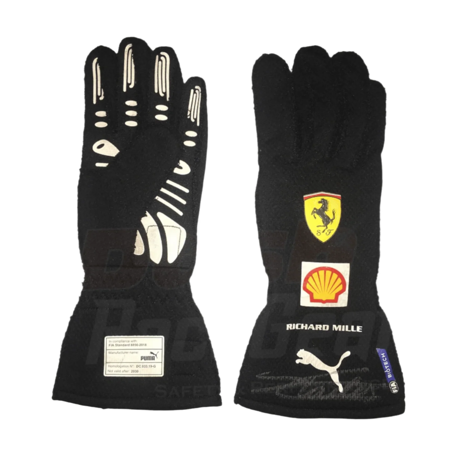 2021 Charles Leclerc Richard Mille Scuderia Ferrari Formula 1 Gloves - Image 2