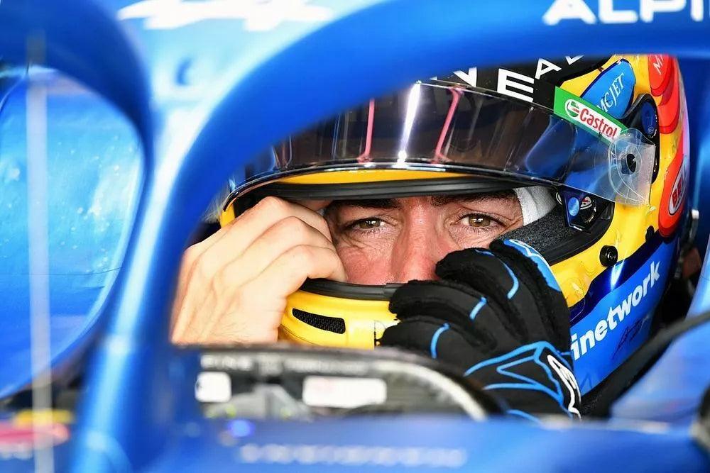 2021 Fernando Alonso Alpine F1 Race Gloves - Image 4