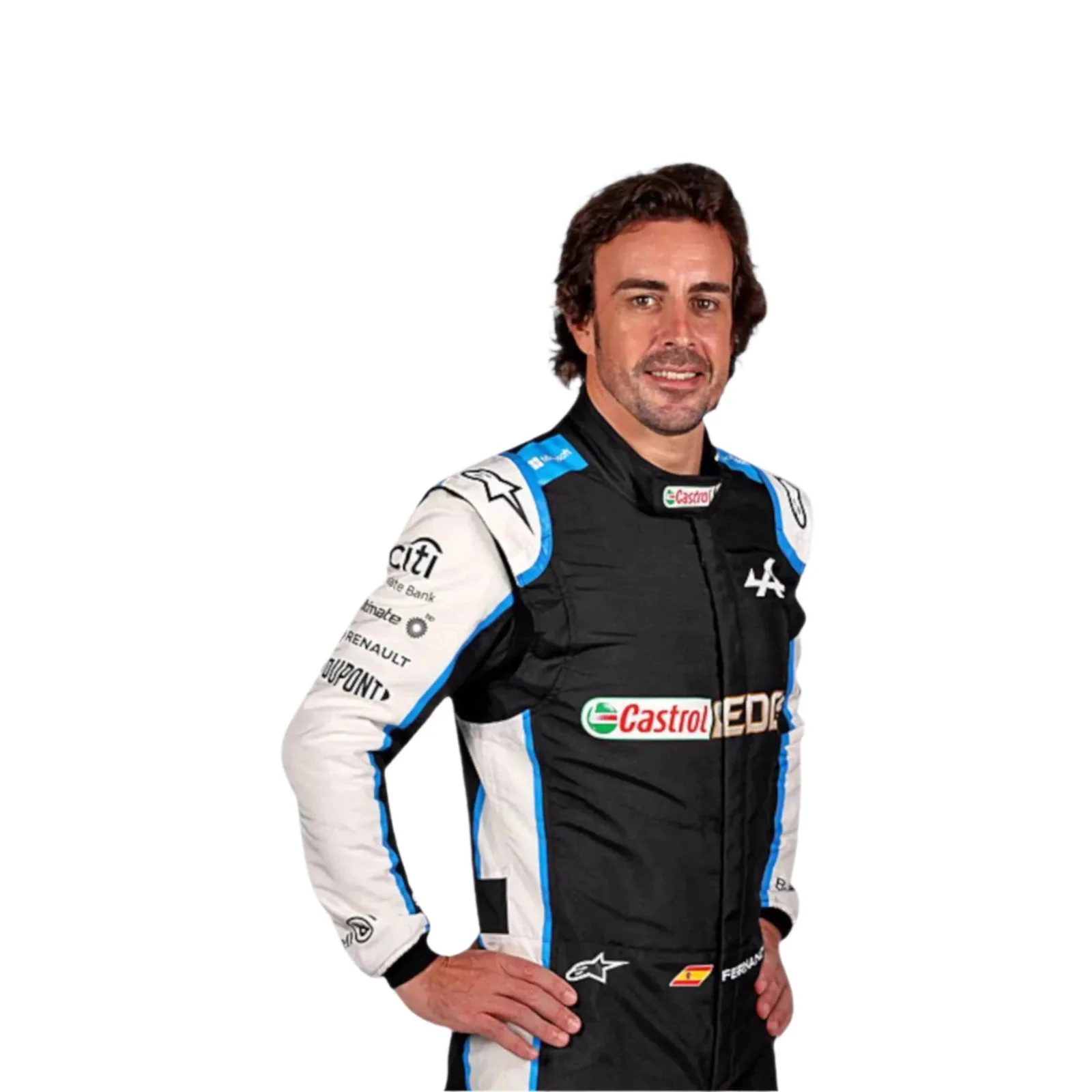 2021 FERNANDO ALONSO ALPHINE F1 RACE SUIT - Image 3