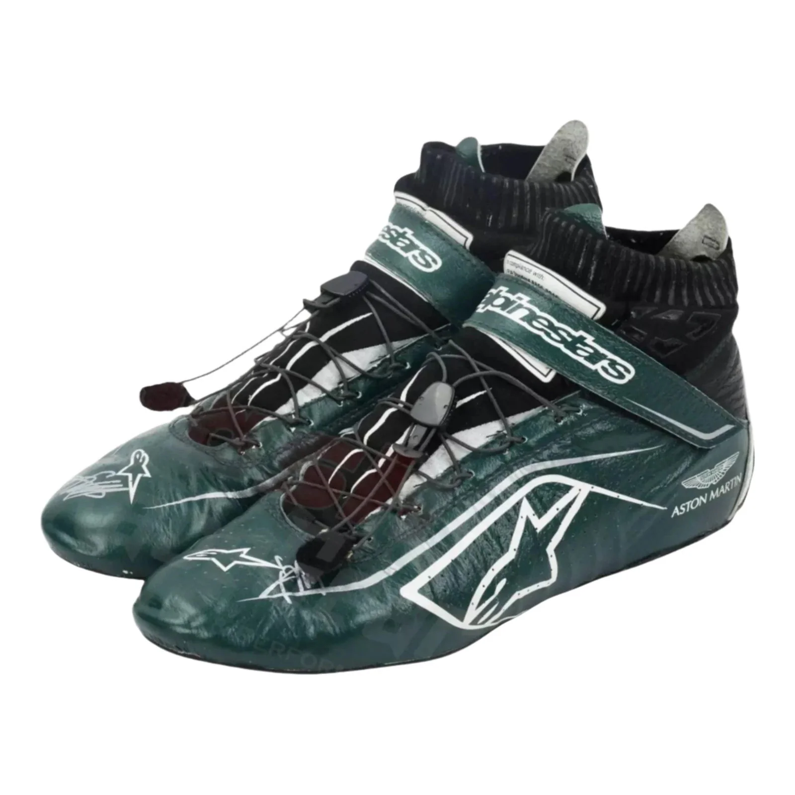 2021 Lance Stroll Aston Martin Alpinestar F1 Race Shoes - Image 2