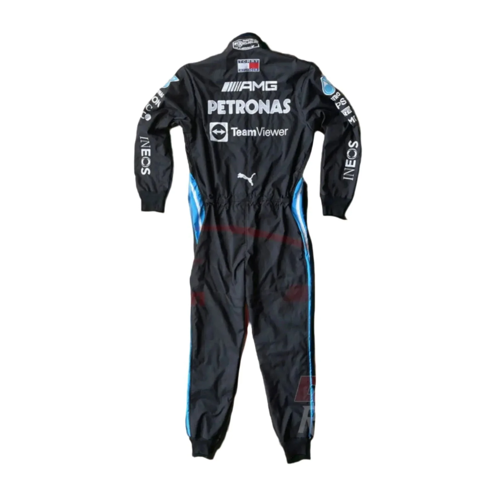 2021 Lewis Hamilton Mercedes Benz F1 Embroidered Race Suit - Image 2