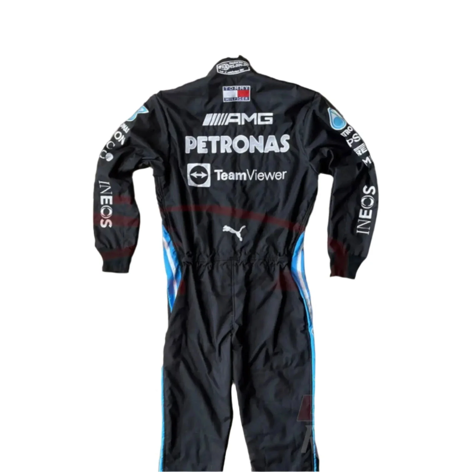 2021 Lewis Hamilton Mercedes Benz F1 Embroidered Race Suit - Image 3