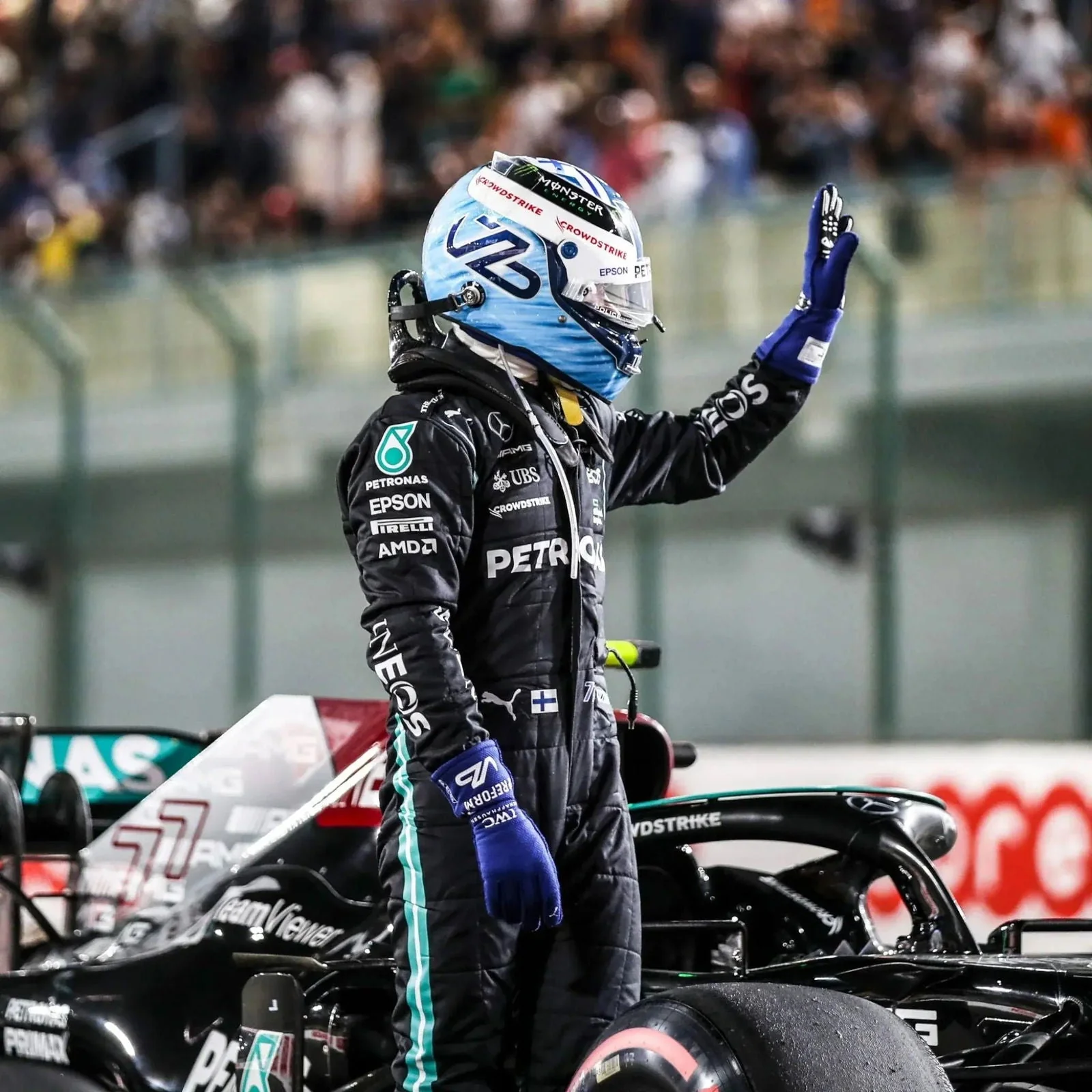 2021 Valtteri Bottas Mercedes-AMG Petronas F1 Team Replica Race Suit - Image 5