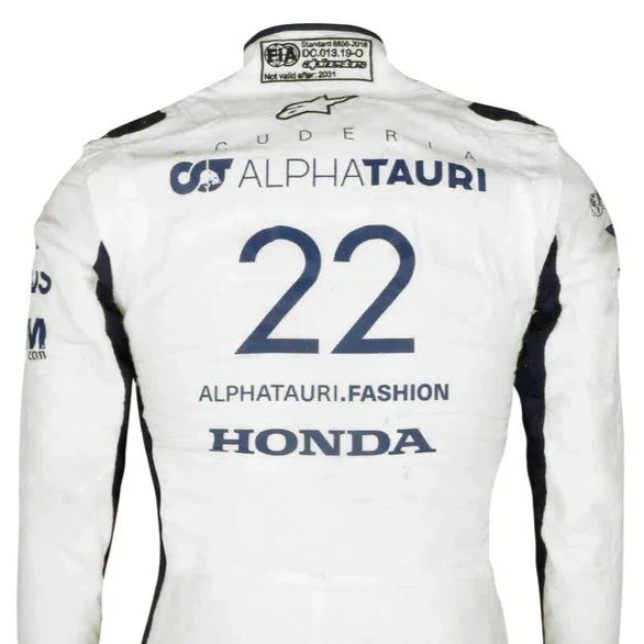Yuki Tsunoda 2021 Replica F1 Suit - AlphaTauri Rookie Season - Image 2