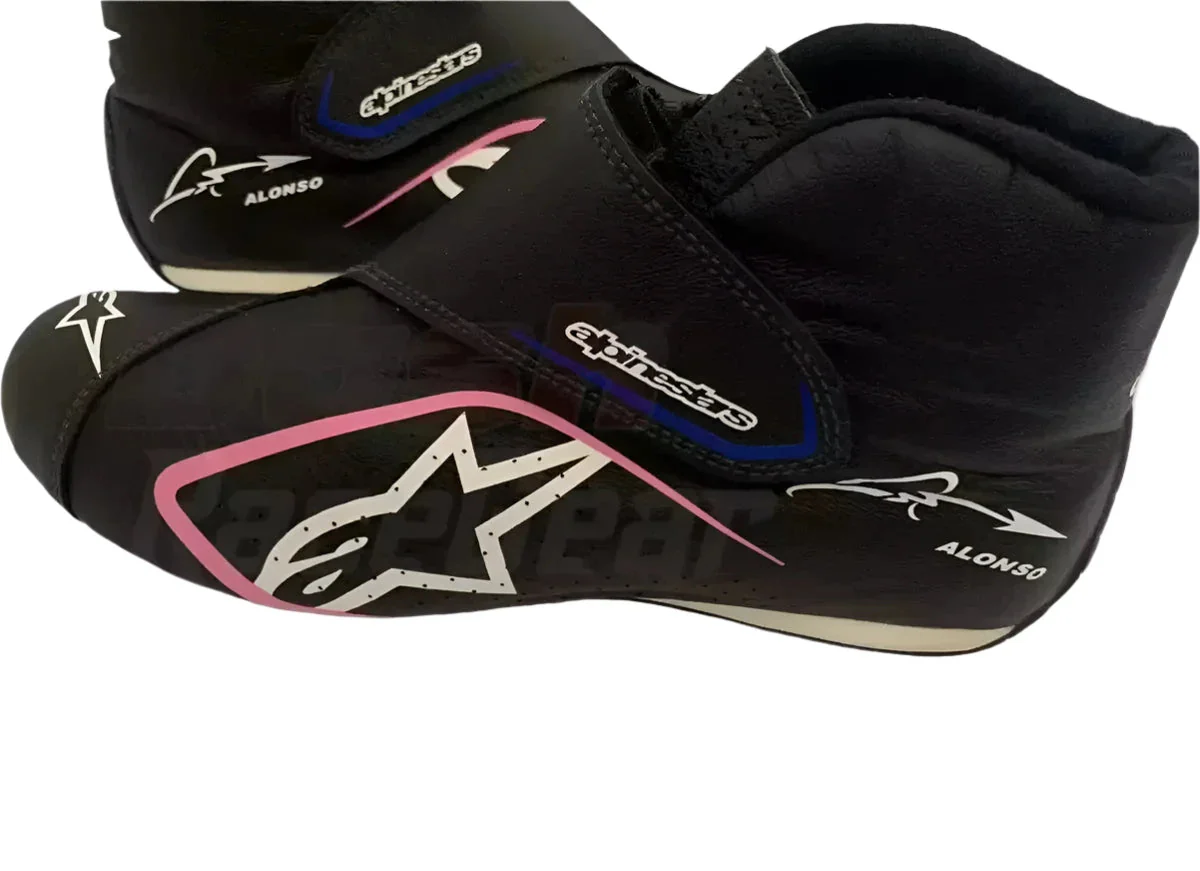 2022 Fernando Alonso BWT Alpine F1 Team Race Boots - Image 4