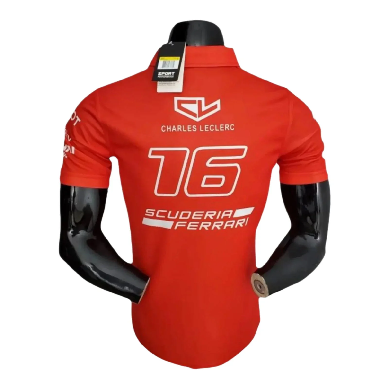 2022 Ferrari Charles Leclerc F1 Polo Shirt - Image 2
