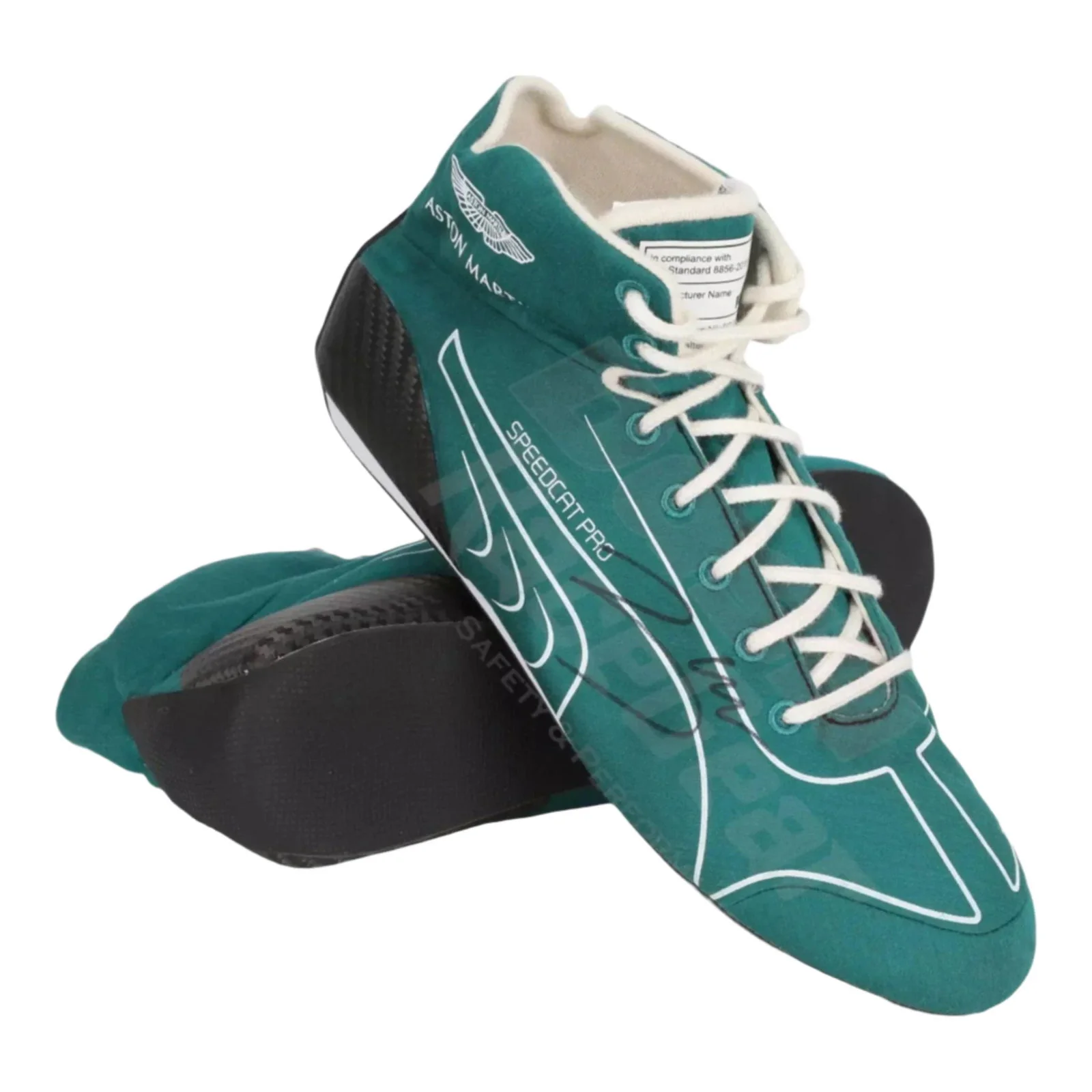 2022 Lance Stroll Aston Martin F1 Race Shoes - Dutch GP - Image 2