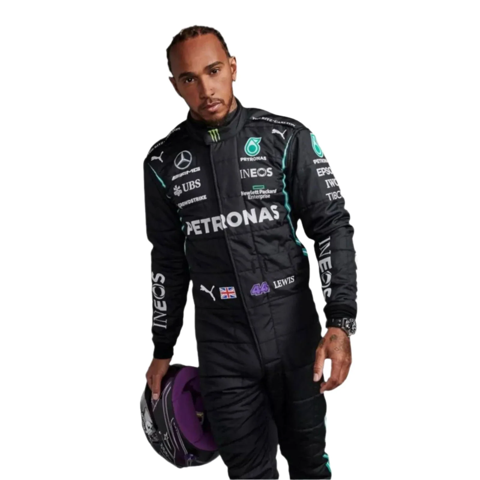 2022 Lewis Hamilton Mercedes AMG F1 Race Suit - Image 3