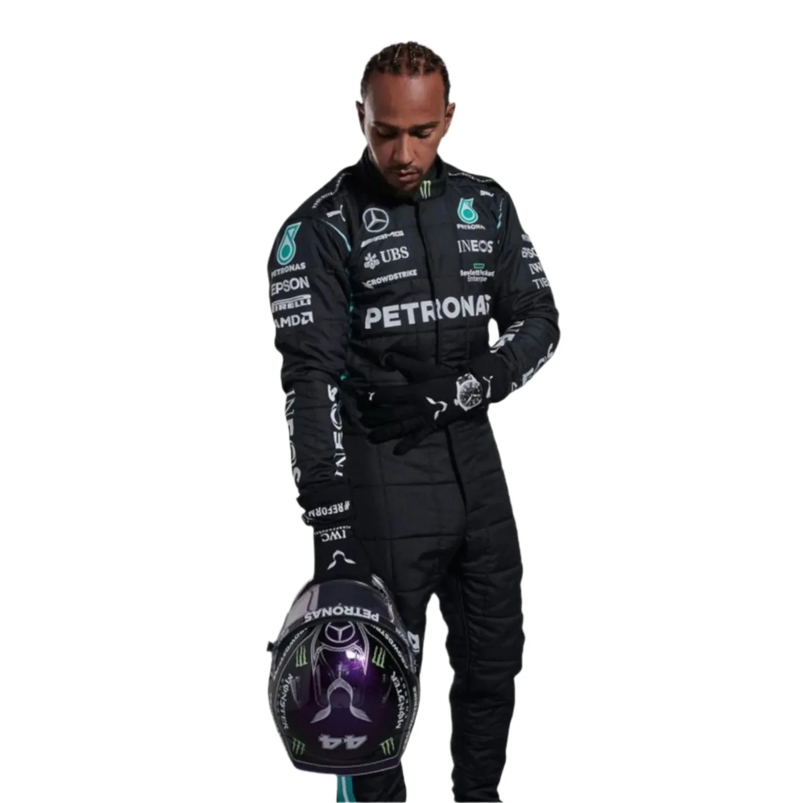 2022 Lewis Hamilton Mercedes AMG F1 Race Suit - Image 4