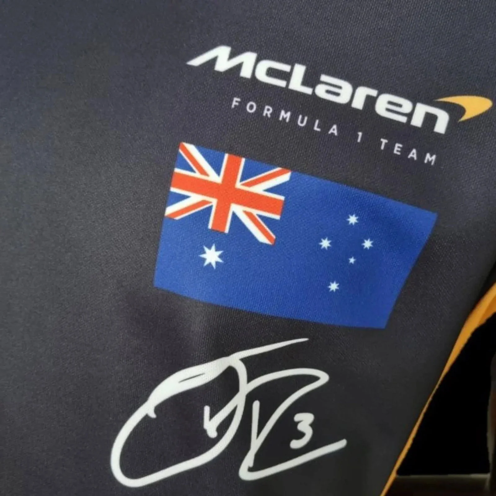 2022 McLaren Daniel Ricciardo Crew Neck F1 T-Shirt - Image 6
