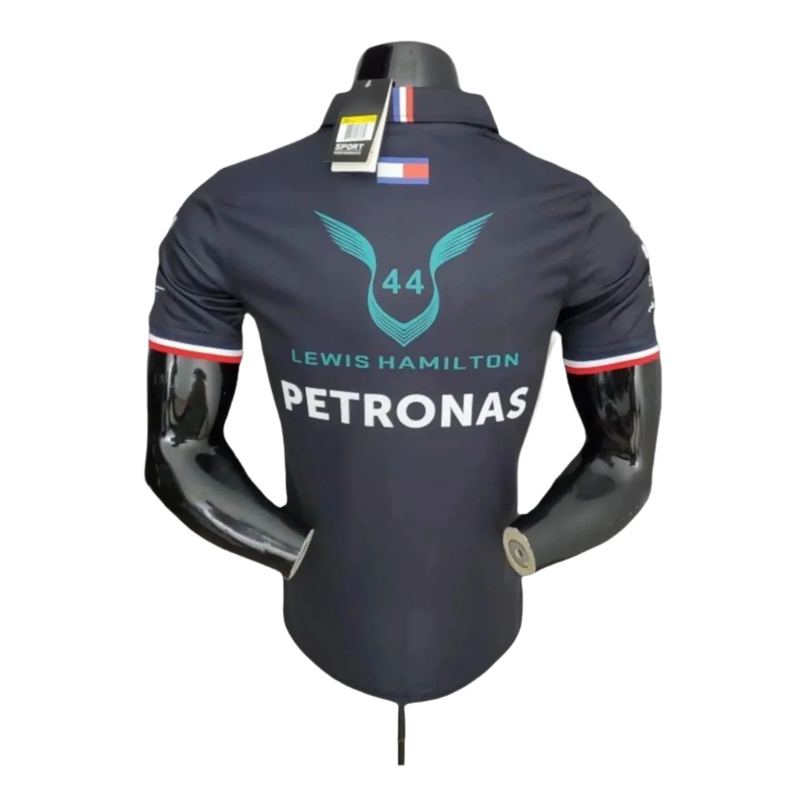 2022 Mercedes Lewis Hamilton F1 Polo Shirt - Image 2