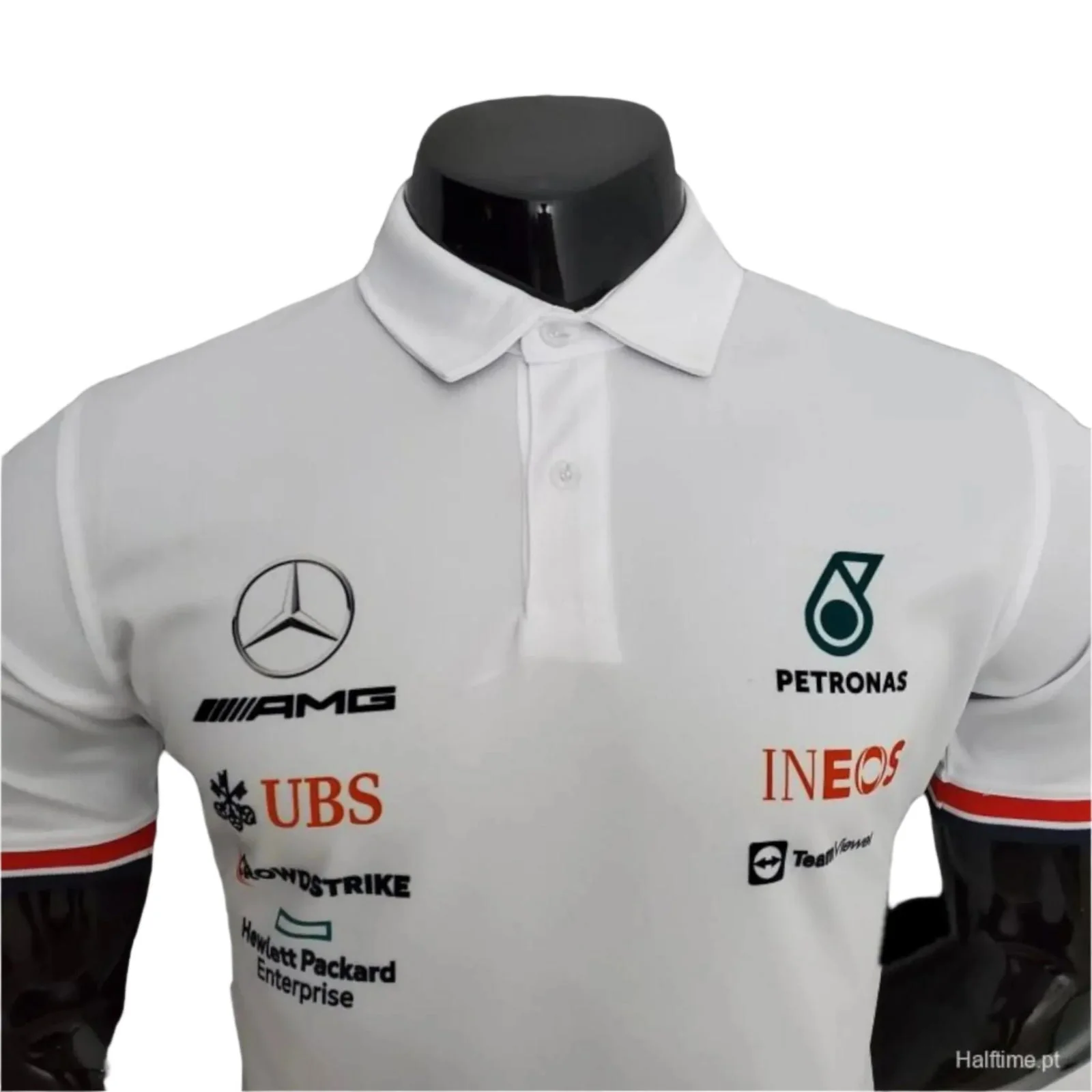 2022 Mercedes Formula One Polo Shirt - Official Team Merchandise - Image 3