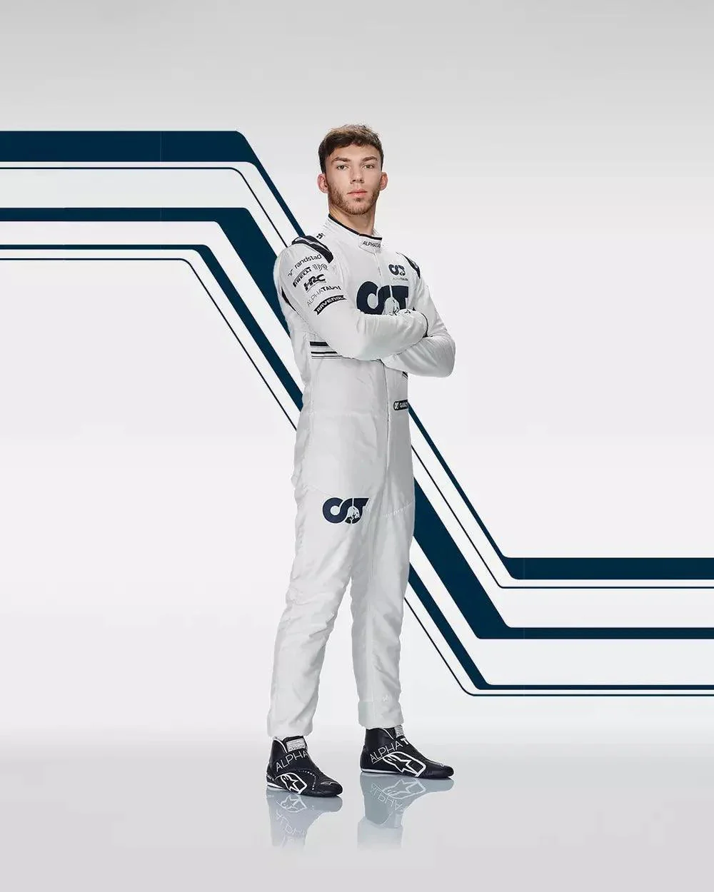 2022 Pierre Gasly Alphatauri Scuderia F1 Race Boots - Image 3