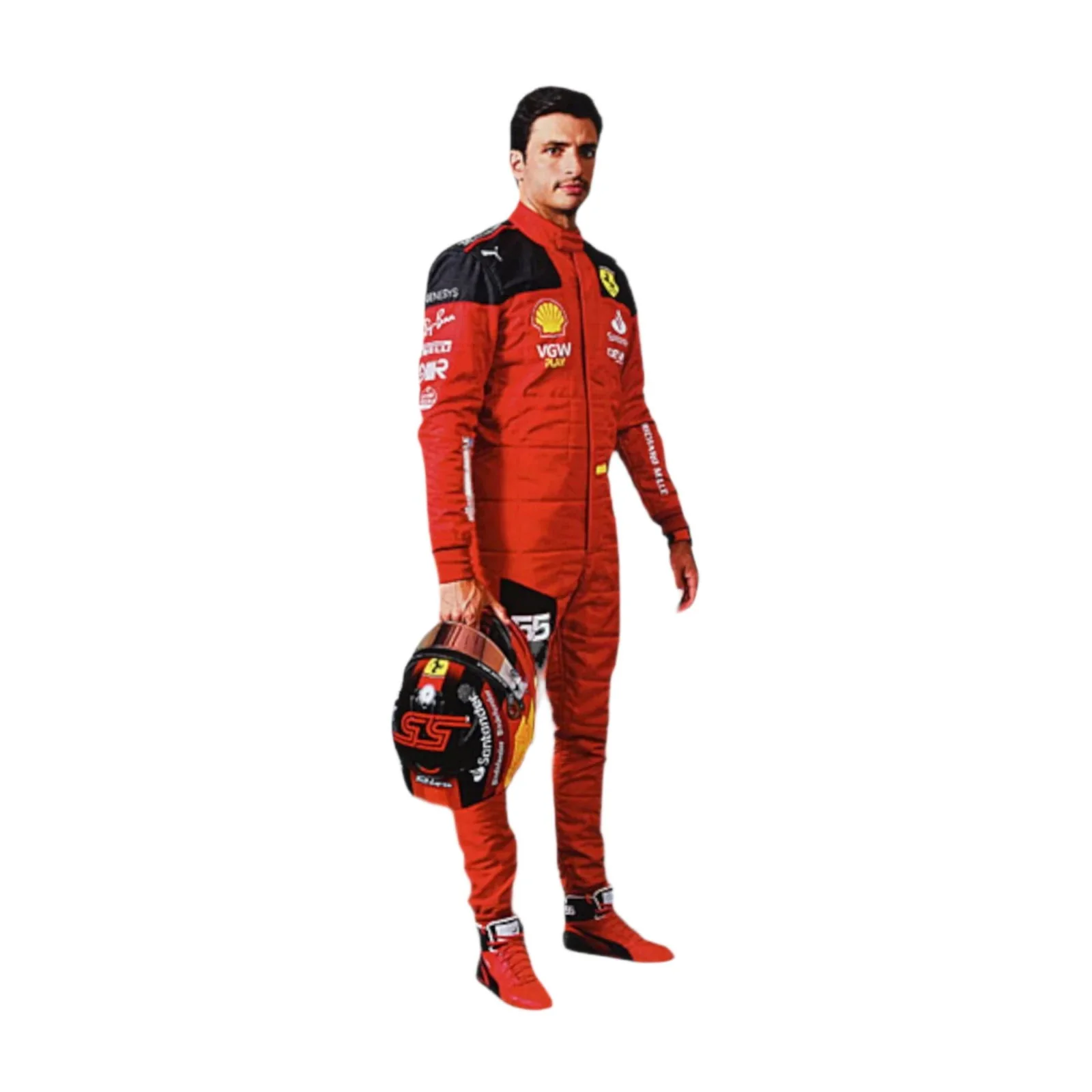 2022 Scuderia Ferrari Carlos Sainz F1 Race Suit - Image 2