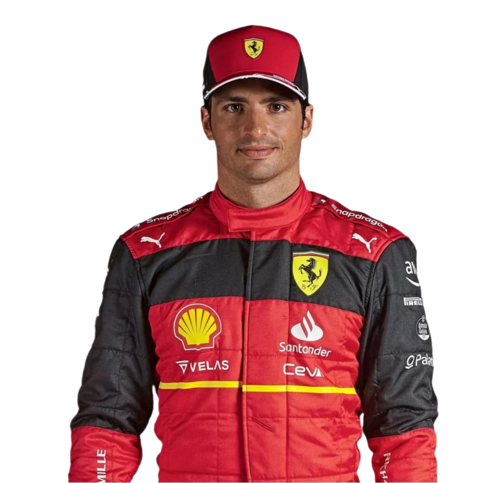 2022 Scuderia Ferrari Carlos Sainz F1 Race Suit - Image 4