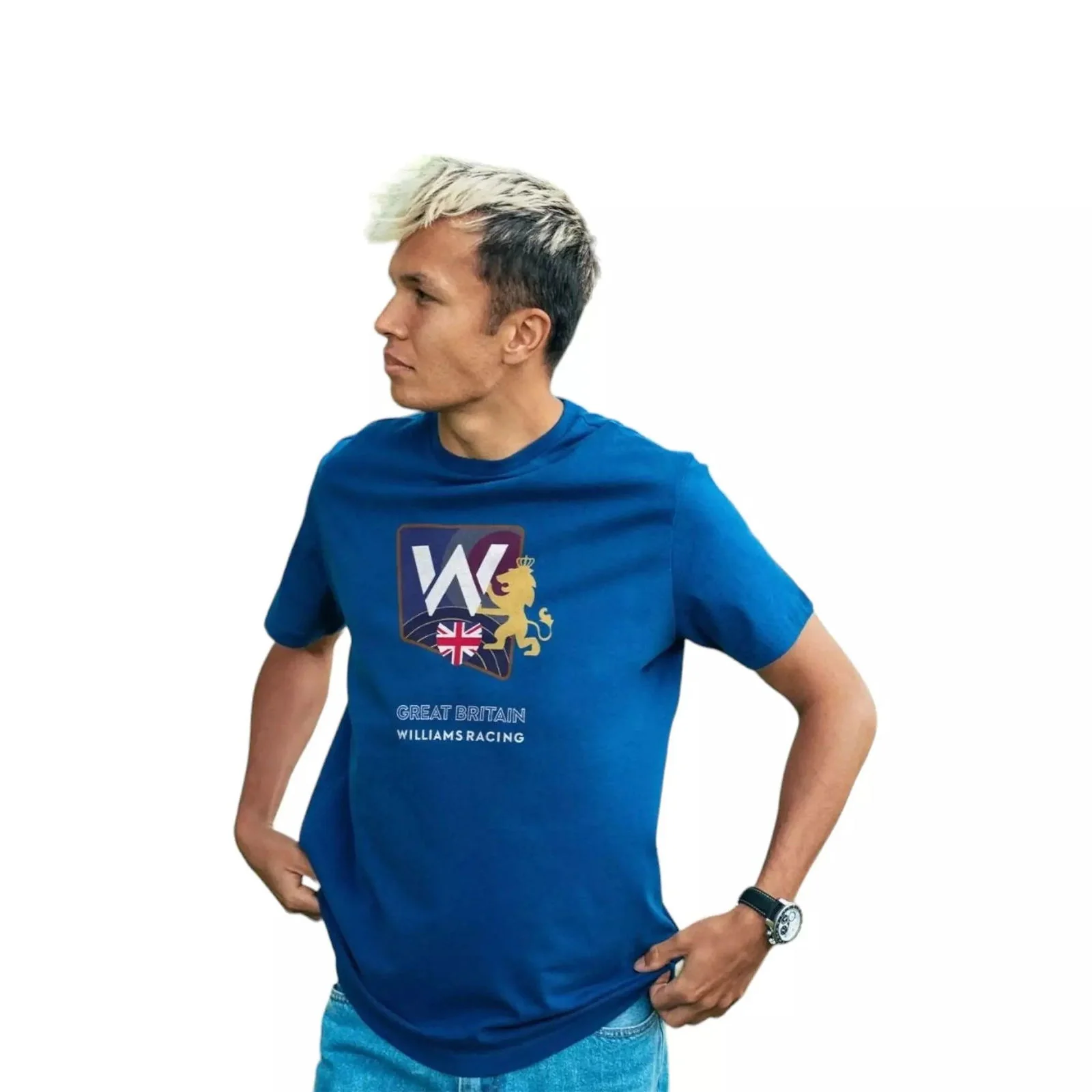 2023 Adult Great Britain Race T-Shirt Mazarine Blue - Image 2