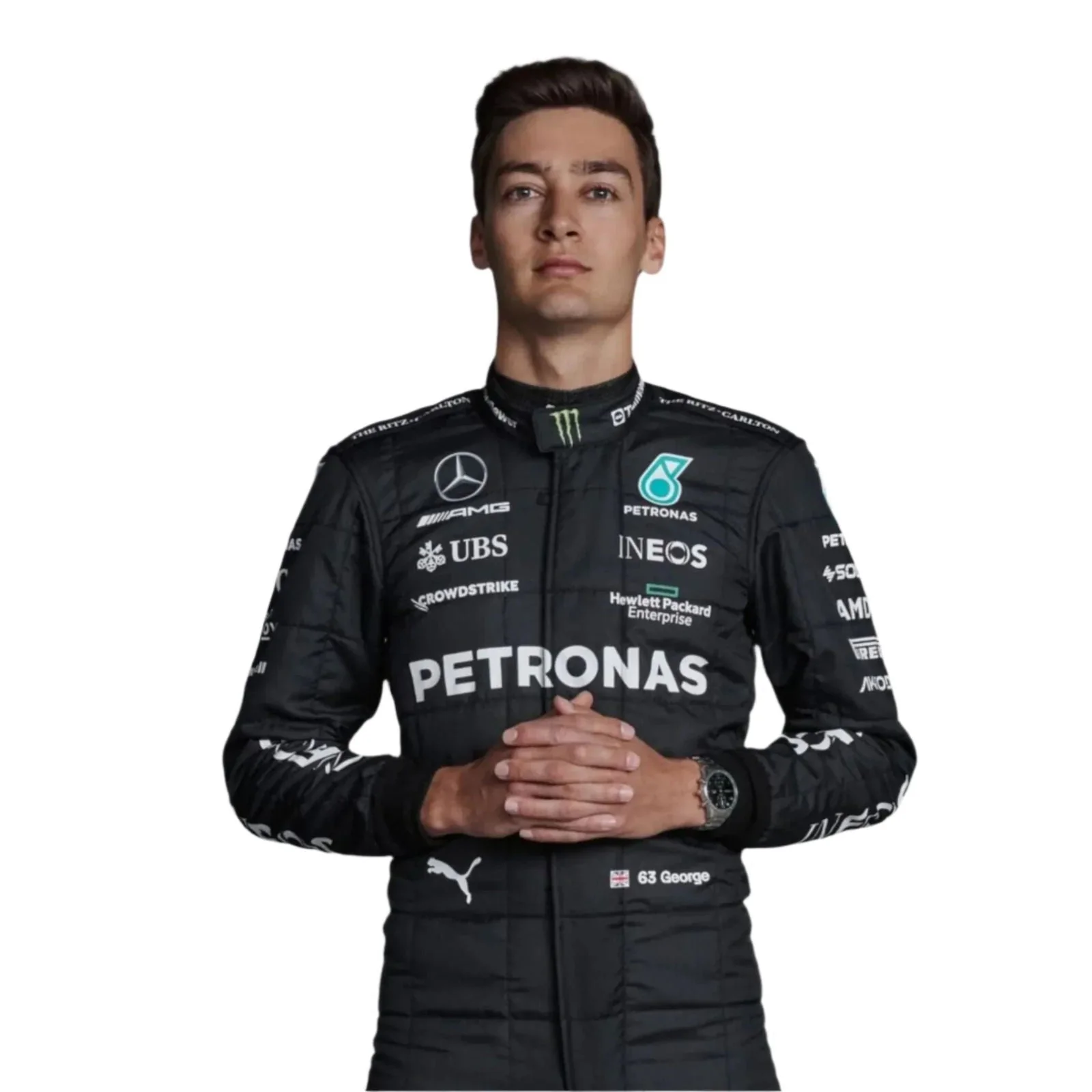 2023 George Russell Mercedes AMG F1 Race Suit - Image 3
