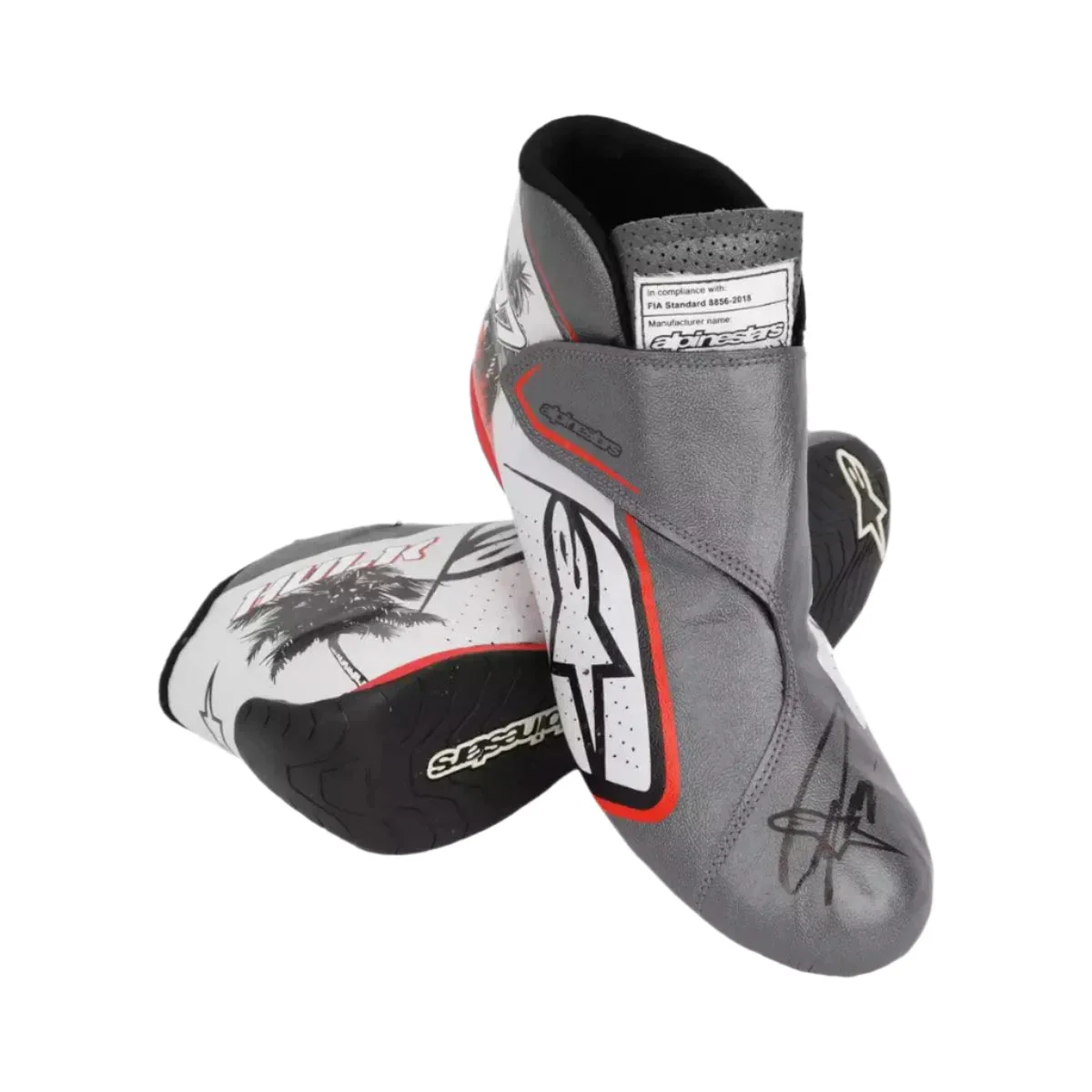 2023 Kevin Magnussen Haas F1 Team Race Boots - Miami GP - Image 2