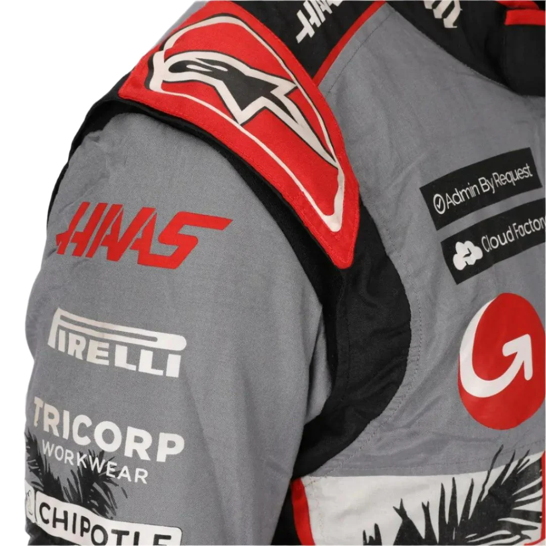 2023 Kevin Magnussen Haas F1 Team Race Suit - Miami GP - Image 3