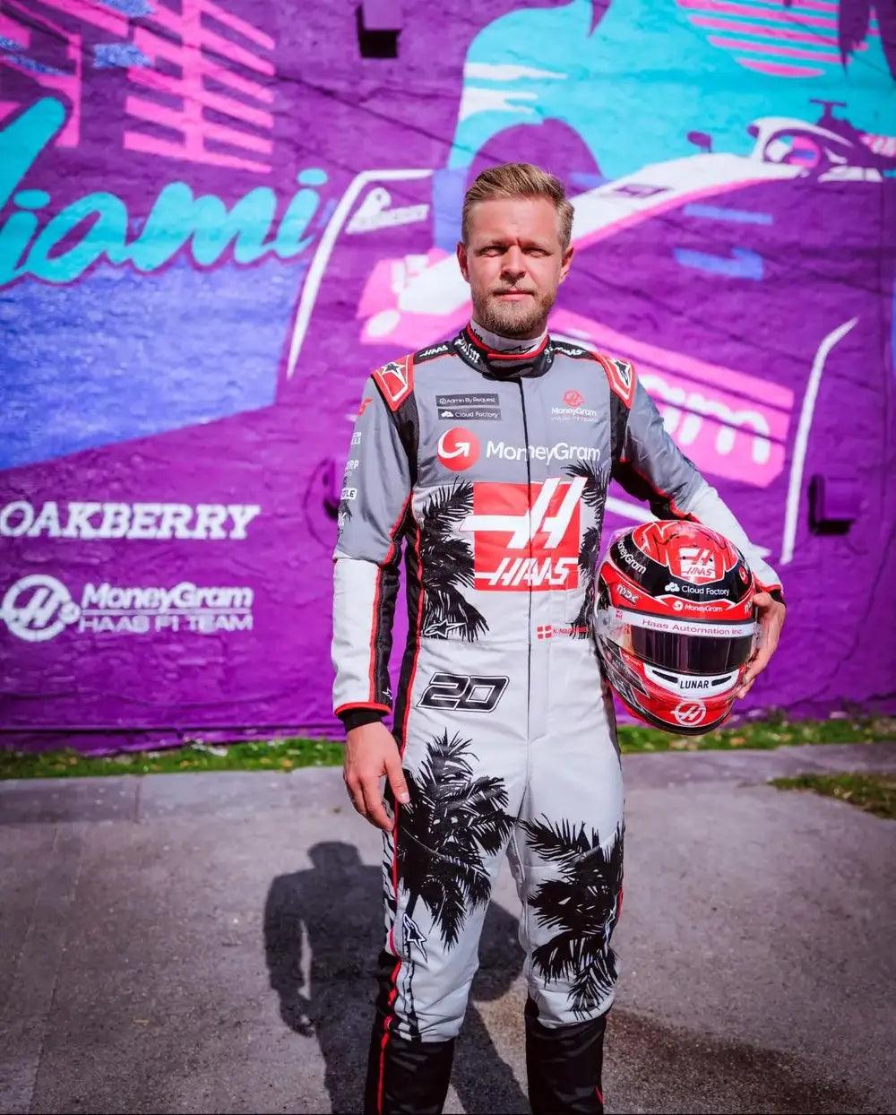 2023 Kevin Magnussen Haas F1 Team Race Suit - Miami GP - Image 5