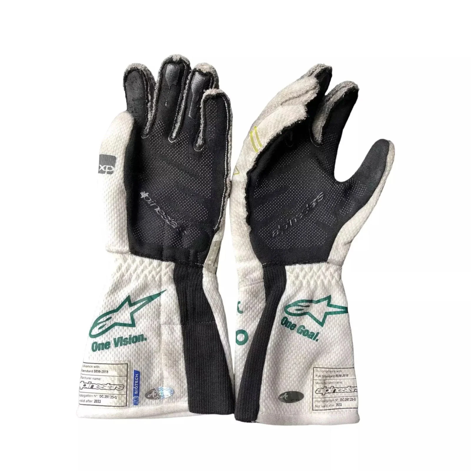 2023 Lance Stroll Baku Worn Gloves - Image 2