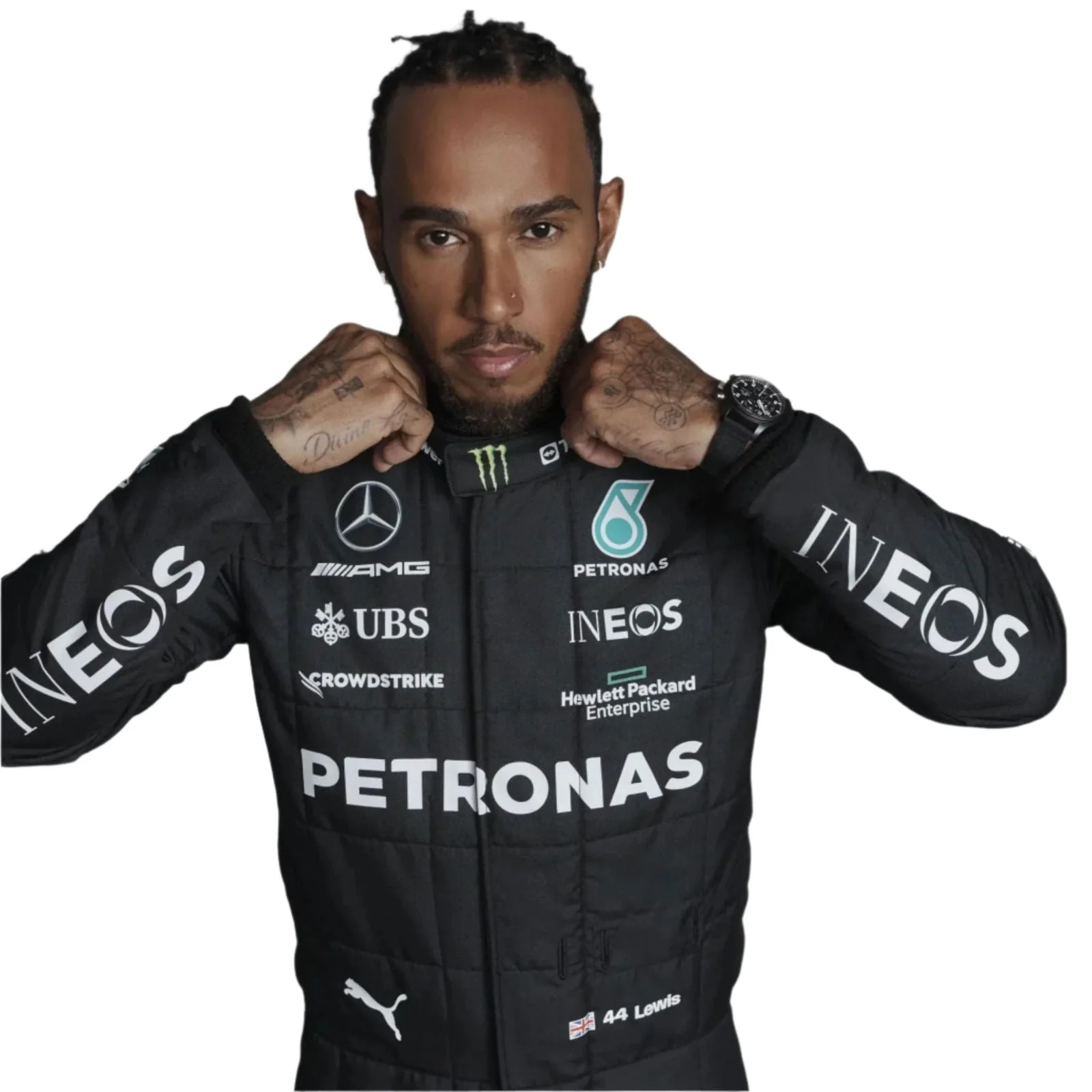 2023 Lewis Hamilton Mercedes AMG F1 Race Suit - Image 3