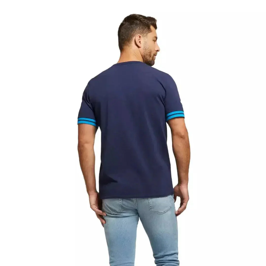 2023 Men's Off Track Presentation Tee Navy - Image 3