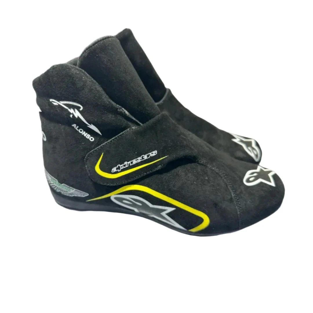 2023 Fernando Alonso Aston Martin F1 Race Boots for Superior Performance - Image 2