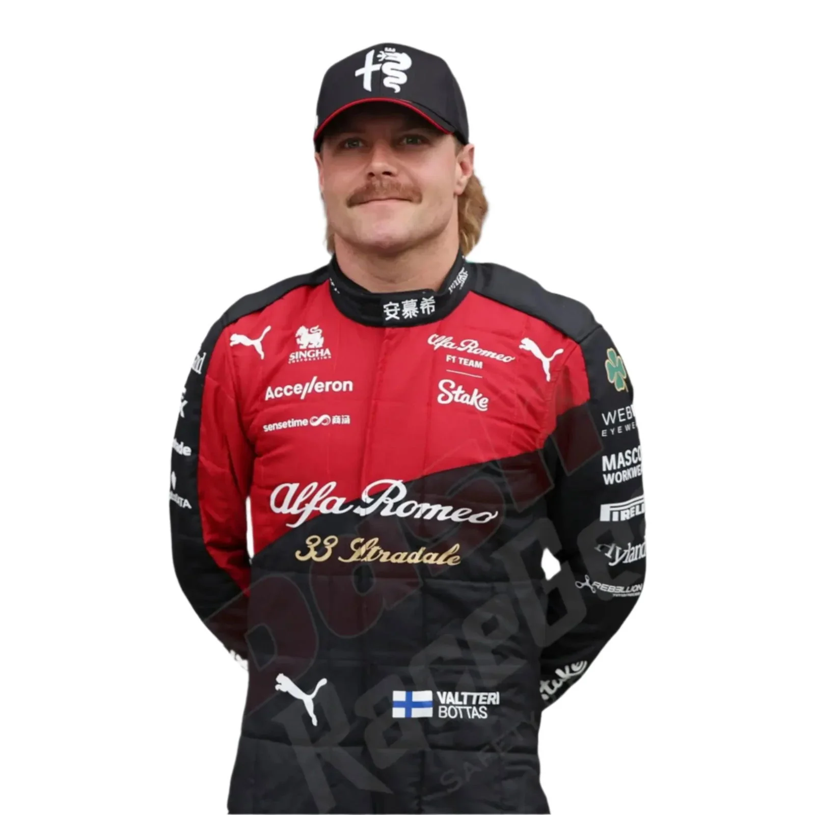 2023 VALTTERI BOTTAS ALFA ROMEO RACE SUIT - ITALIAN GP - Image 2