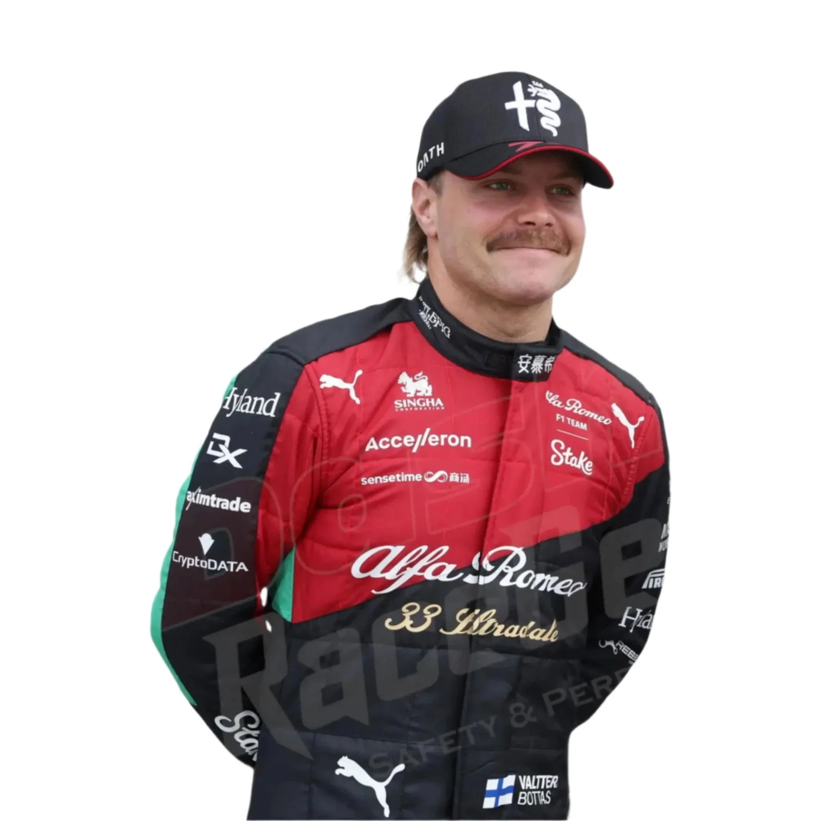 2023 VALTTERI BOTTAS ALFA ROMEO RACE SUIT - ITALIAN GP - Image 4